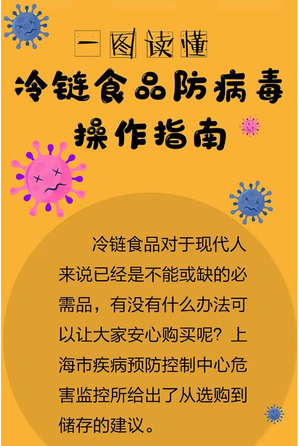 【自我防护】一图读懂，冷链食品如何防病毒操作
