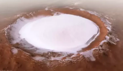 火星的两极也是冰雪世界吗？