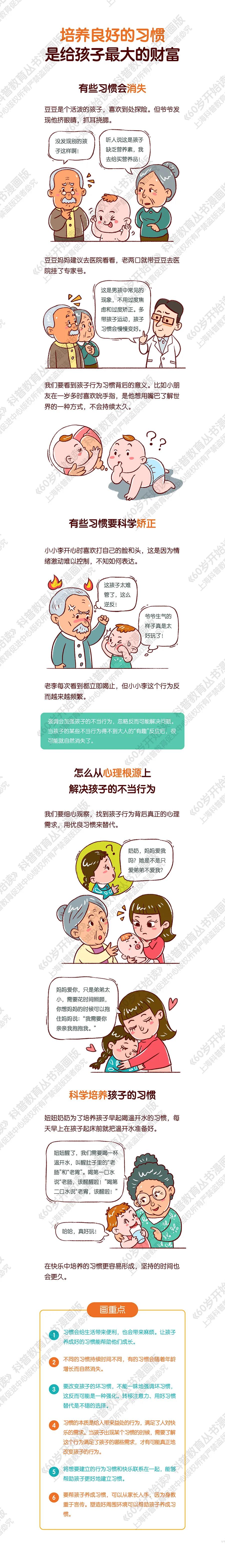 【60岁开始读漫画版】培养良好的习惯是给孩子最大的财富
