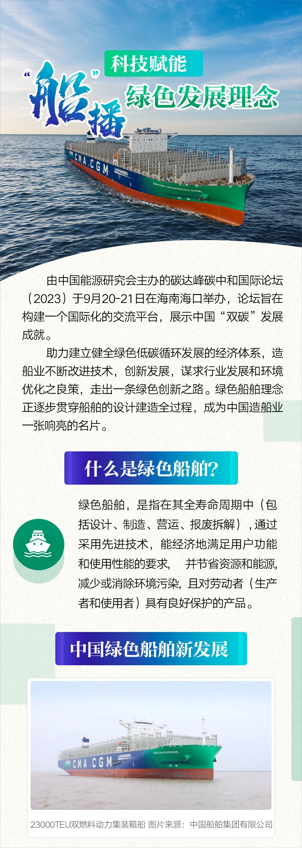 科技赋能 “船”播绿色发展理念